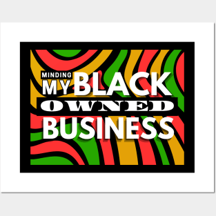Black Owned Business Graphic Tee Posters and Art